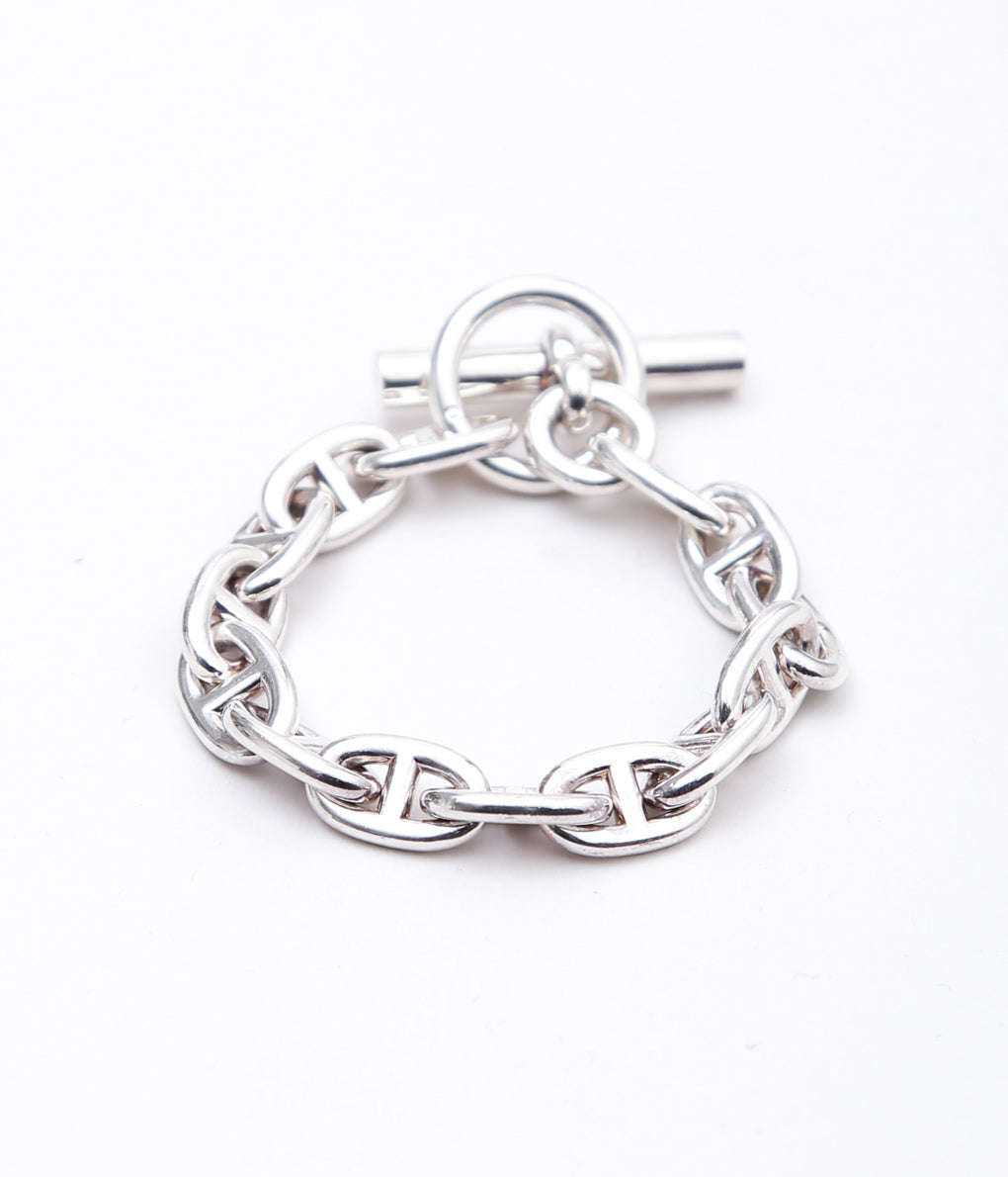 【VINTAGE JEWELRY】HERMES ''CHAINE d'ANCRE MM14 '' (SILVER)