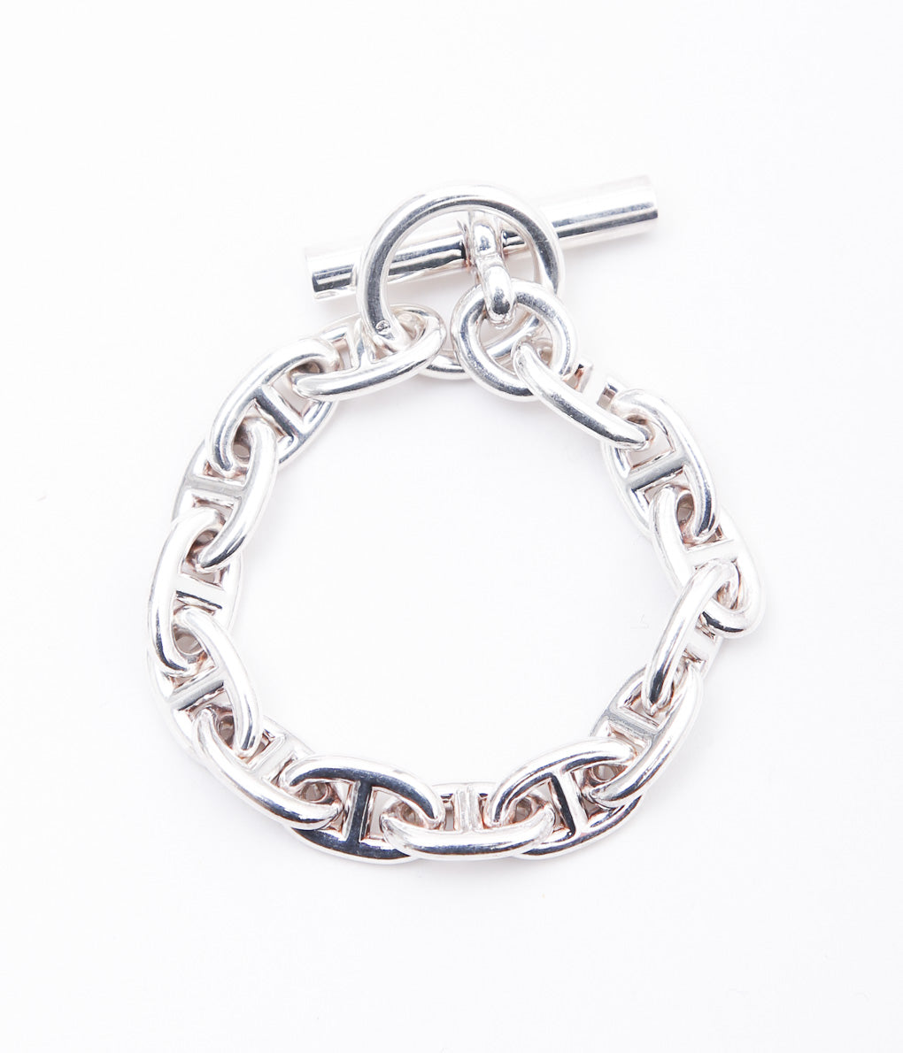 【VINTAGE JEWELRY】HERMES ''CHAINE d'ANCRE MM14 '' (SILVER)