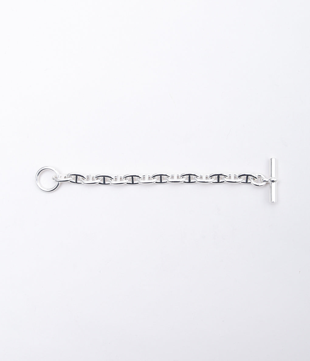 【VINTAGE JEWELRY】HERMES  ''CHAINE d'ANCRE MM14 '' (SILVER)