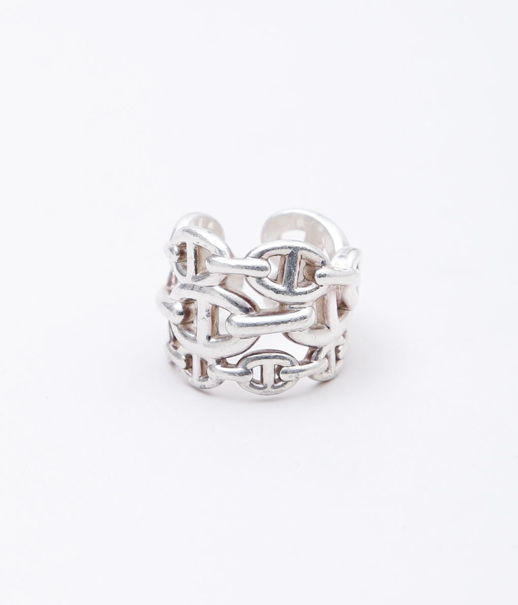 【VINTAGE JEWELRY】HERMES ''ENCHAINEE RING '' (SILVER)