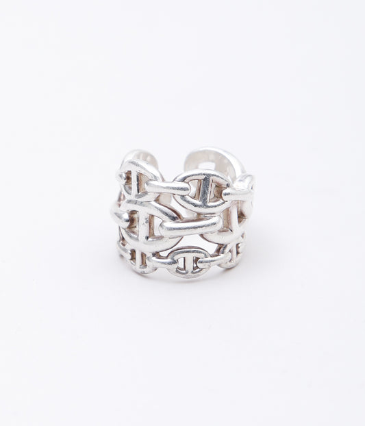 【VINTAGE JEWELRY】HERMES ''ENCHAINEE RING '' (SILVER)