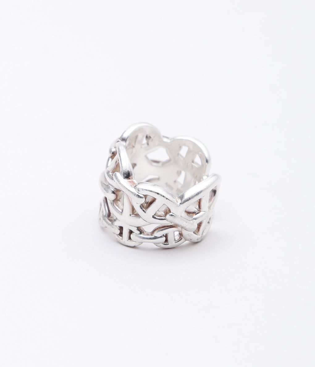 【VINTAGE JEWELRY】HERMES ''ENCHAINEE RING '' (SILVER)