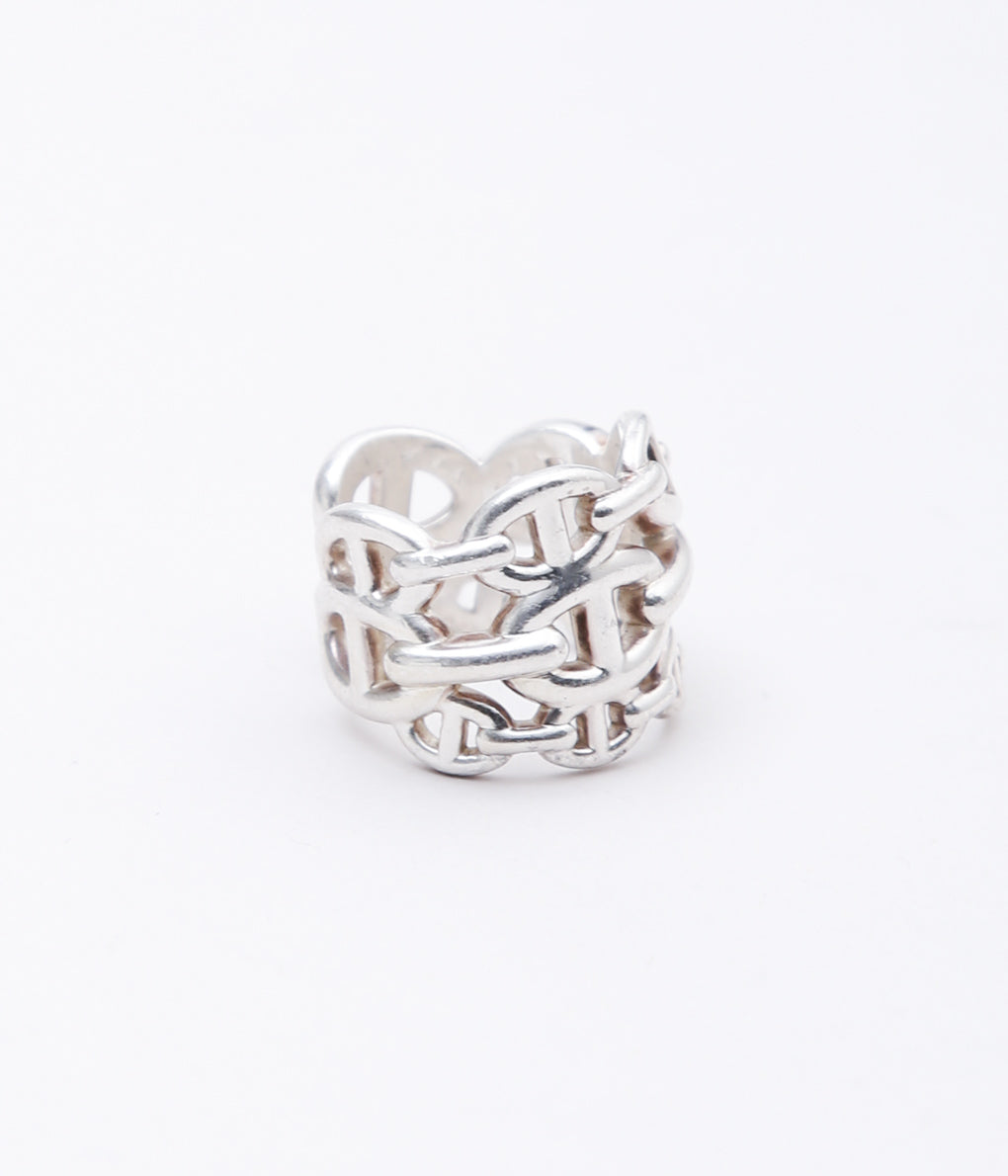 【VINTAGE JEWELRY】HERMES ''ENCHAINEE RING '' (SILVER)