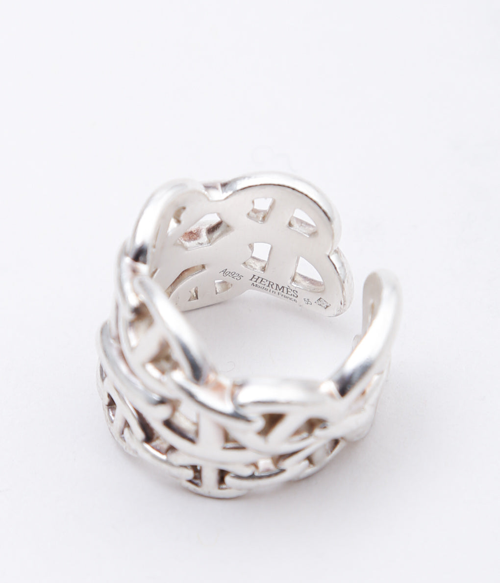 【VINTAGE JEWELRY】HERMES ''ENCHAINEE RING '' (SILVER)