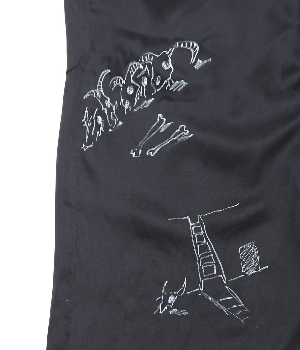 WONDEROUND ''WORKSUIT W/HAND DRAWING'' (BLACK/SILK)