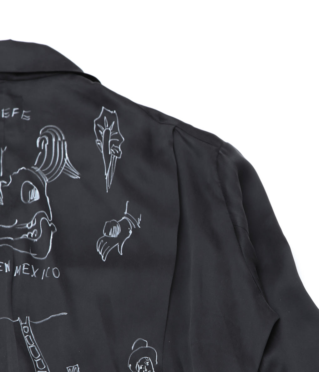 WONDEROUND ''WORKSUIT W/HAND DRAWING'' (BLACK/SILK)