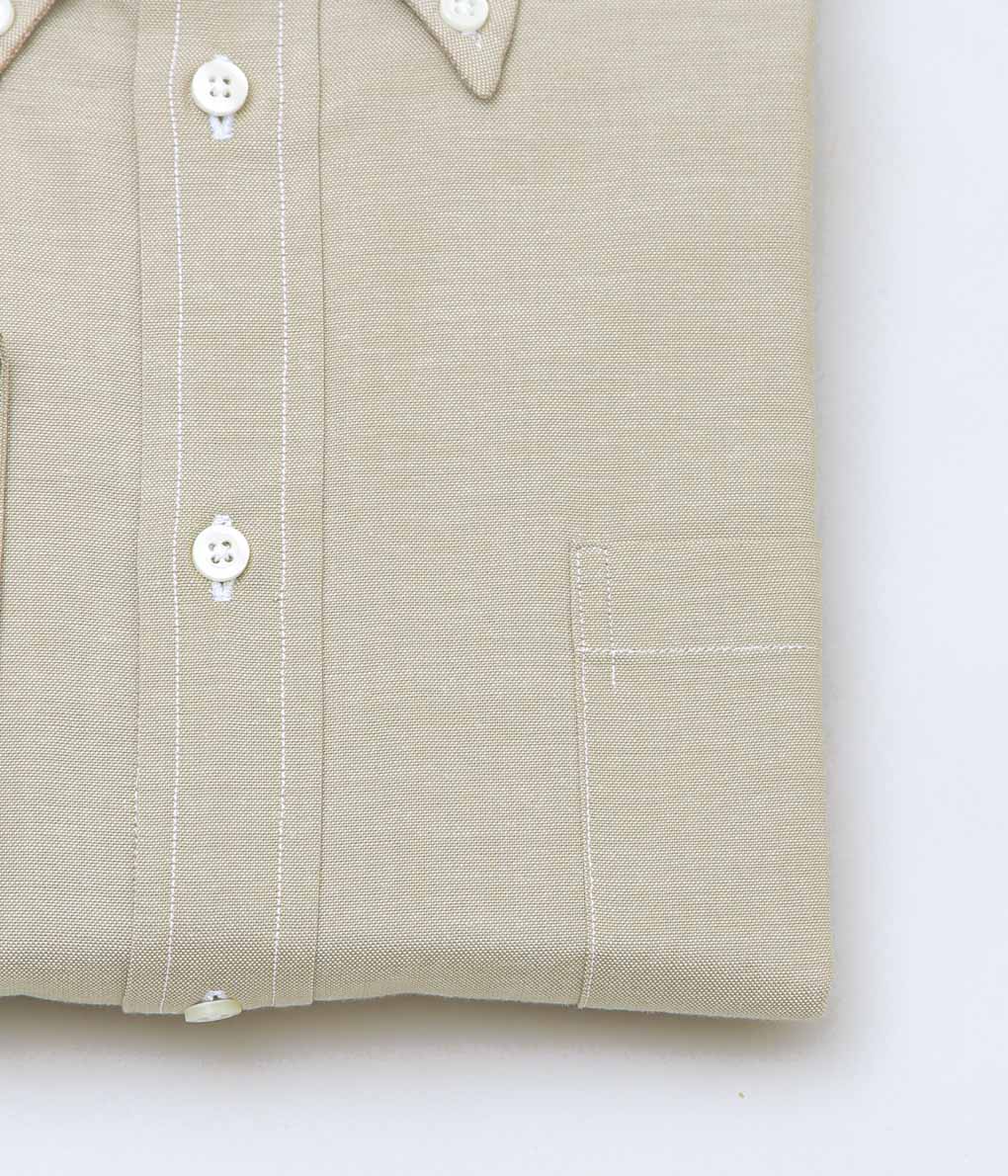 INDIVIDUALIZED SHIRTS ''NATURAL COTTON CLASSIC FIT BUTTON SHIRTS''(BEIGE)