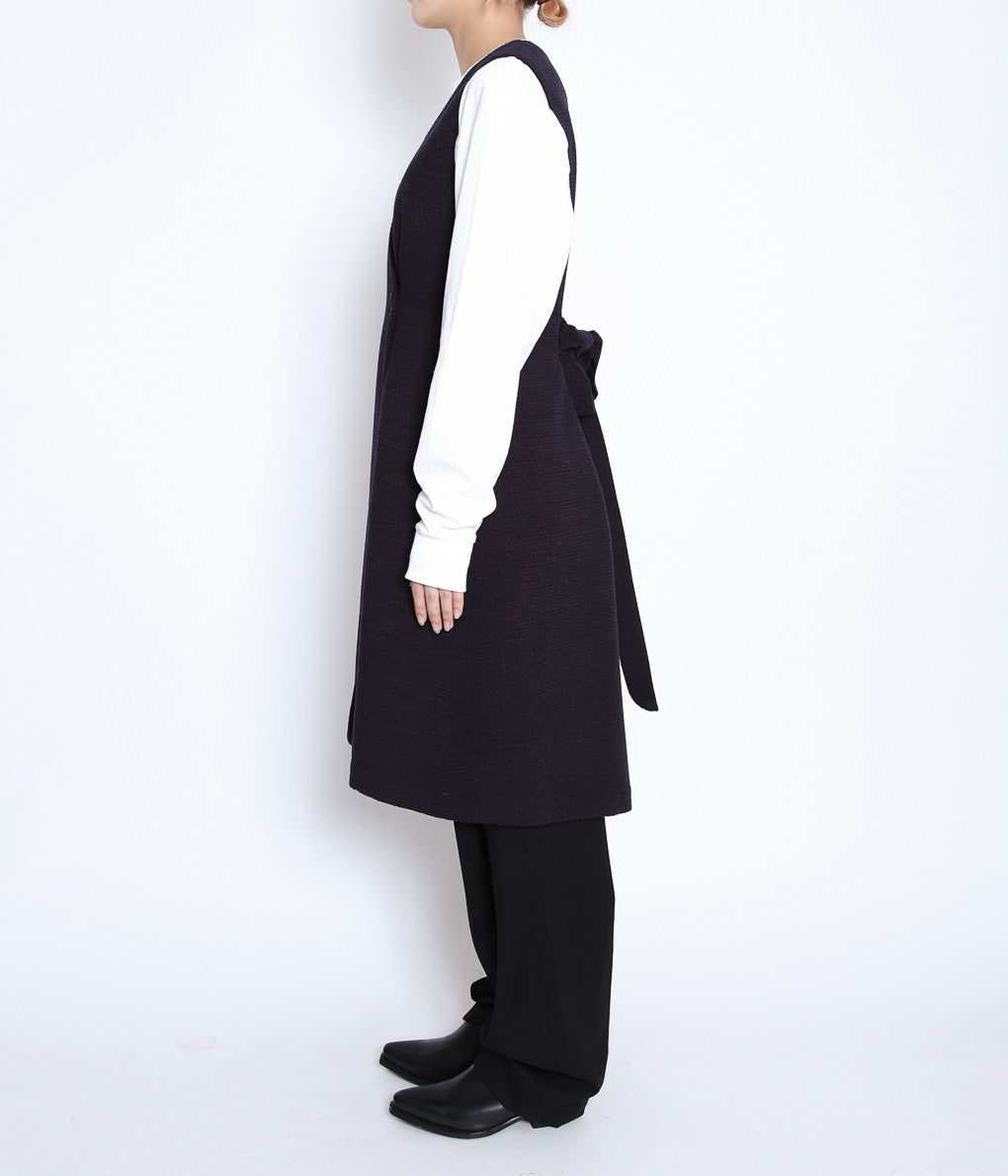 GORSCH ''WOOL RAYON VELVET BEUERIN WAIST COAT ONEPIECE (VINTAGE