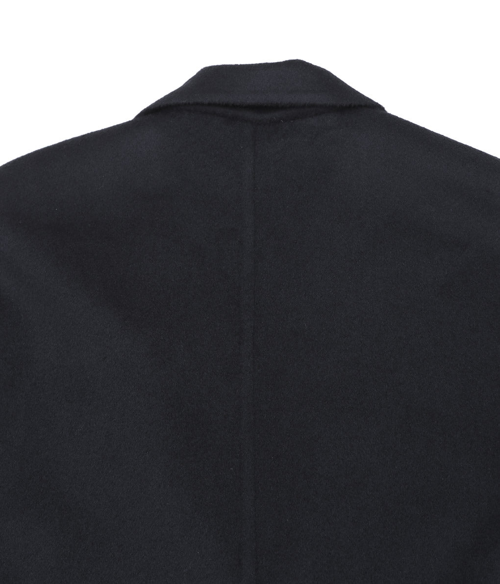 SEYA. ''DOUBLE FACE CHRIS HALF COAT'' (BLACK)