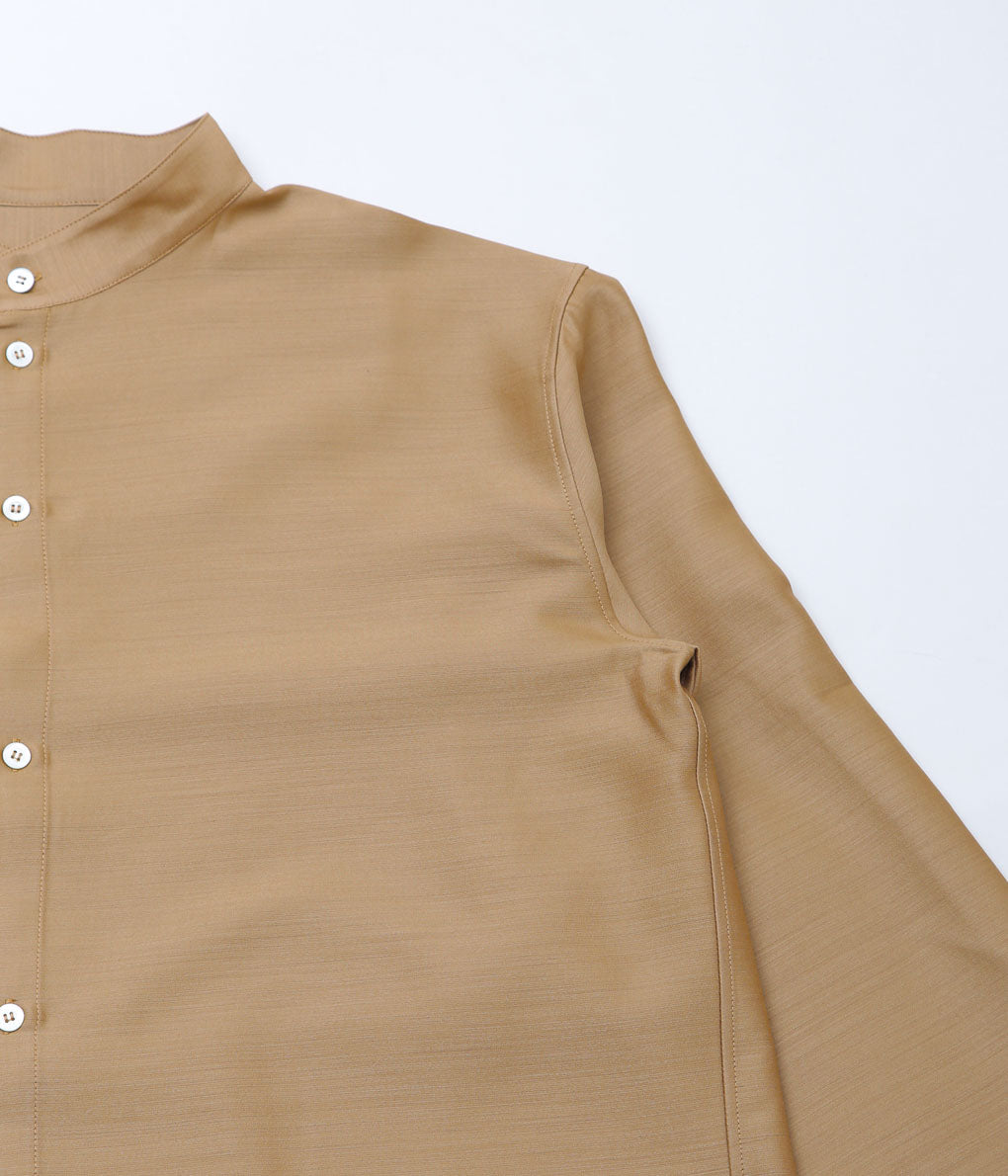 LEA BOBERG''CL SHIRT (JAPANESE WOOL / SILK)'' (CAMEL)