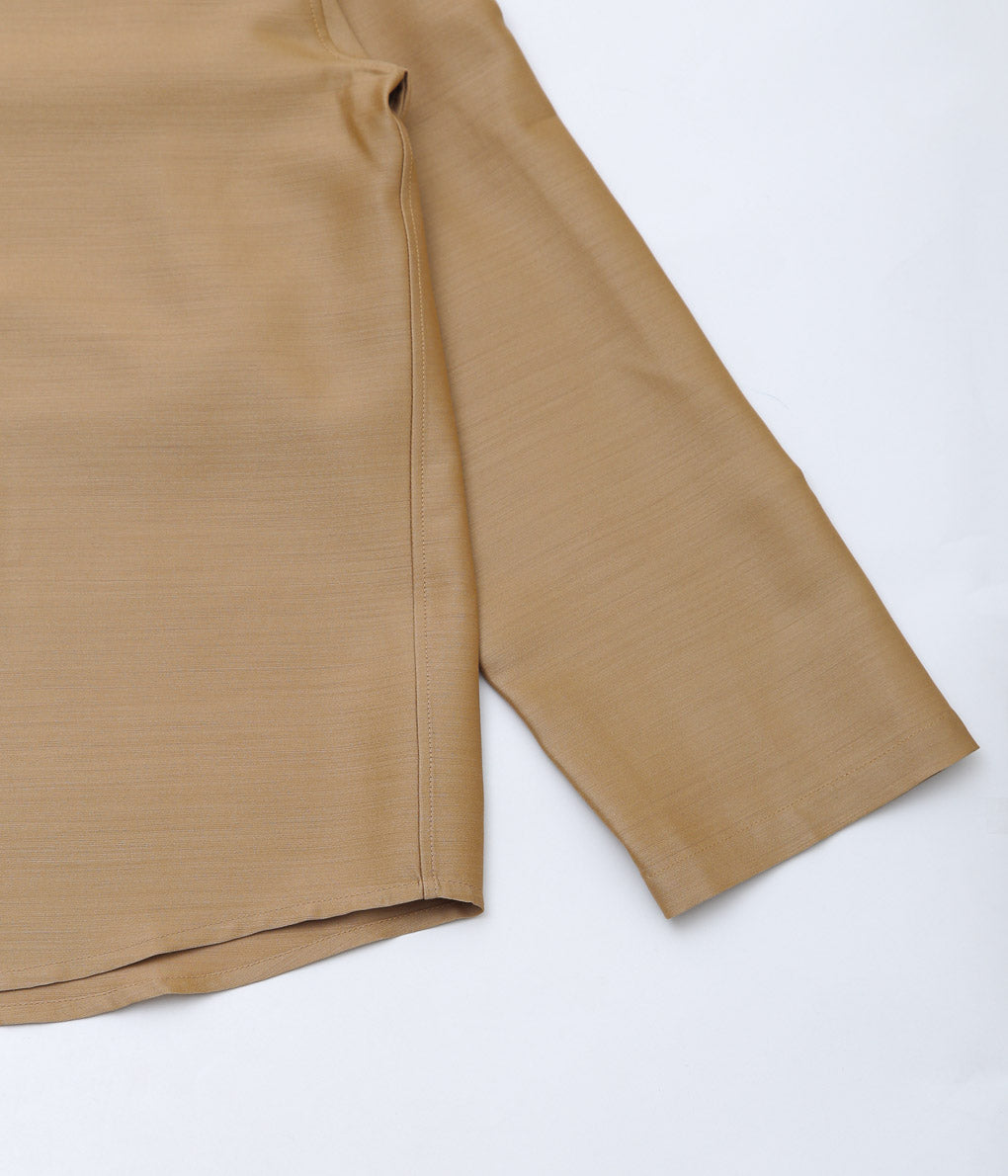 LEA BOBERG''CL SHIRT (JAPANESE WOOL / SILK)'' (CAMEL)