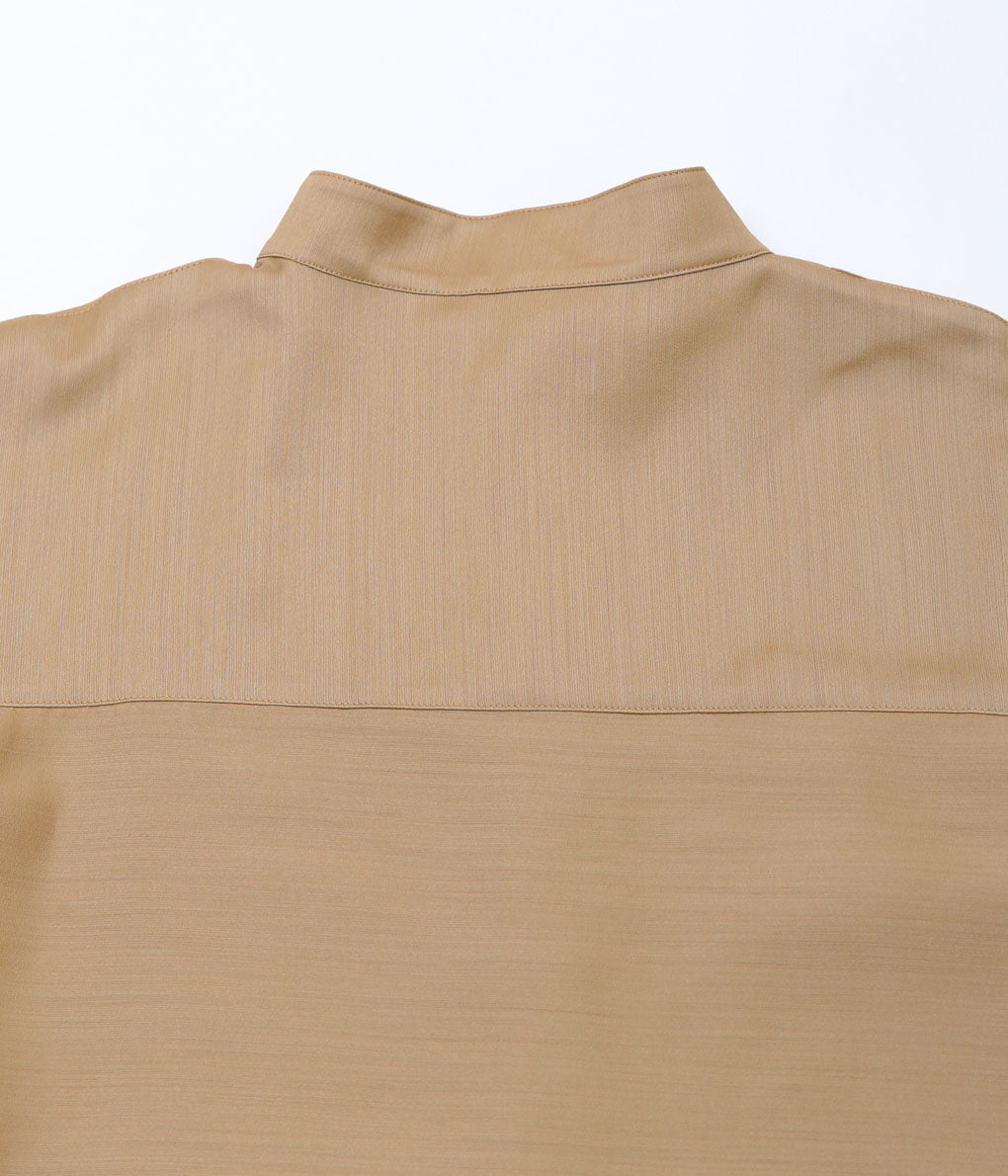 LEA BOBERG''CL SHIRT (JAPANESE WOOL / SILK)'' (CAMEL)