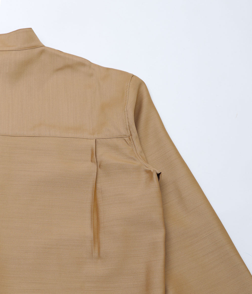 LEA BOBERG''CL SHIRT (JAPANESE WOOL / SILK)'' (CAMEL)