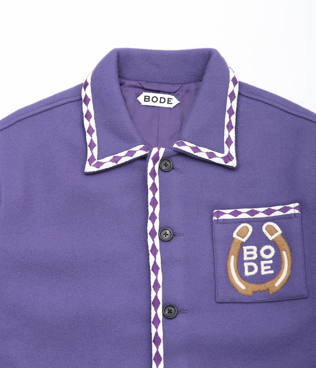 BODE ''BRONCO APPLIQUE JACKET'' (PURPLE WHITE)