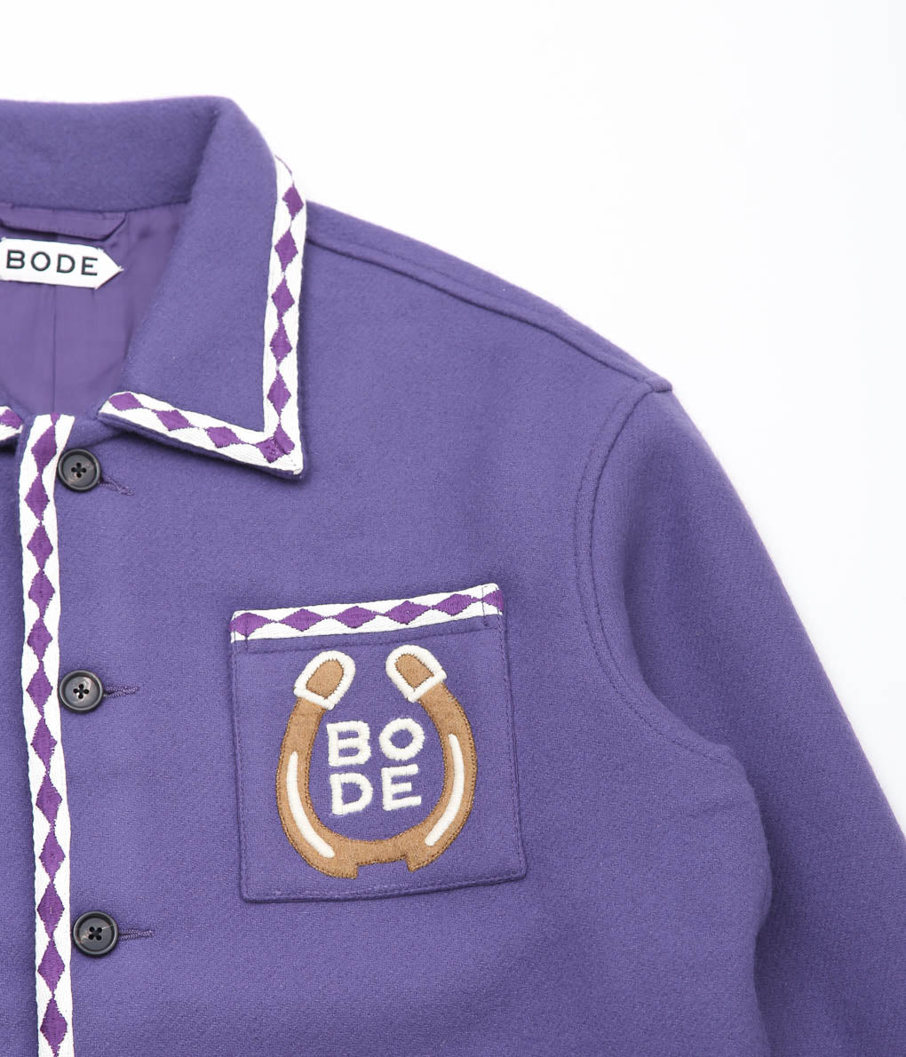 BODE ''BRONCO APPLIQUE JACKET'' (PURPLE WHITE)