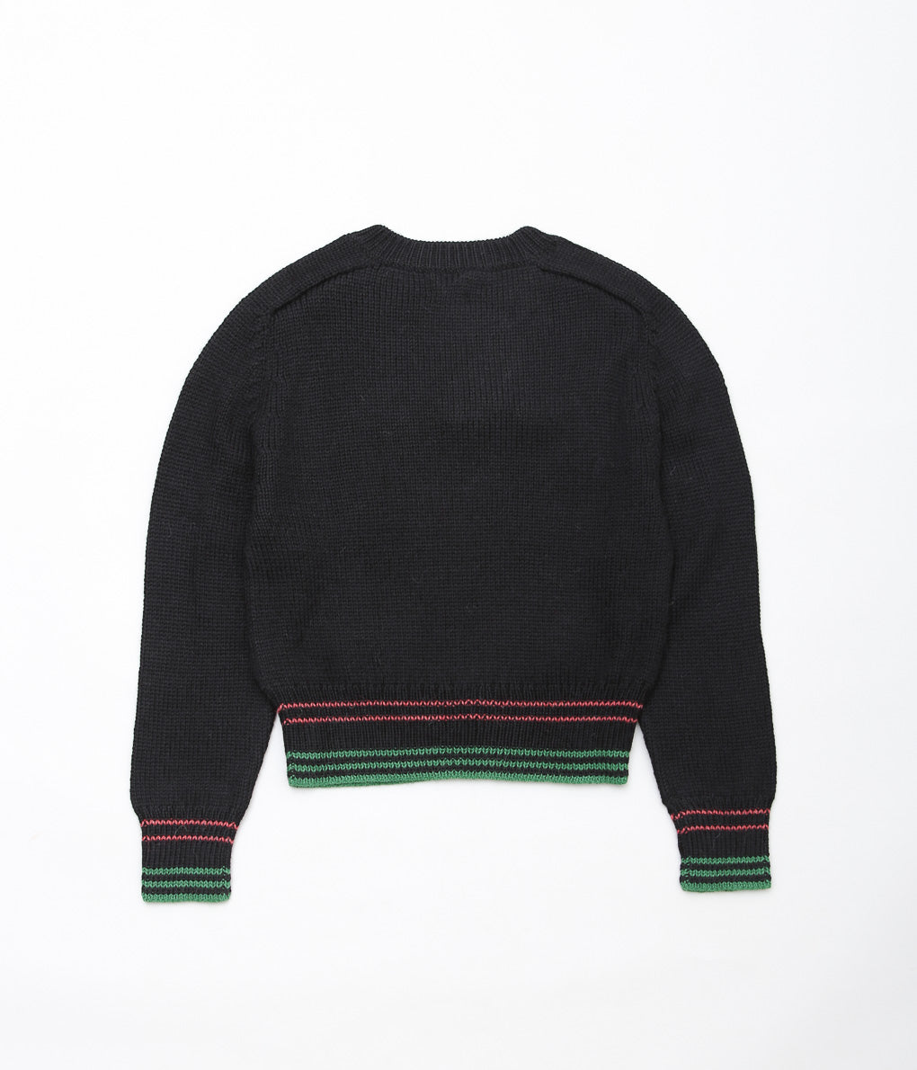 BODE ''SKI RUN CREWNECK'' (BLACK)