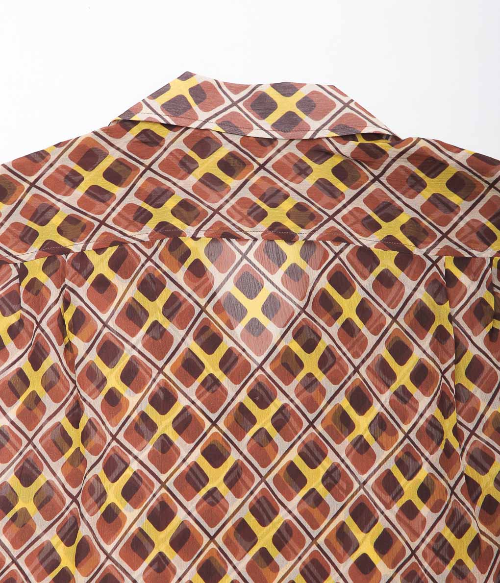 BODE ''CATTAIL PLAID LS SHIRT'' (BROWN MULTI)