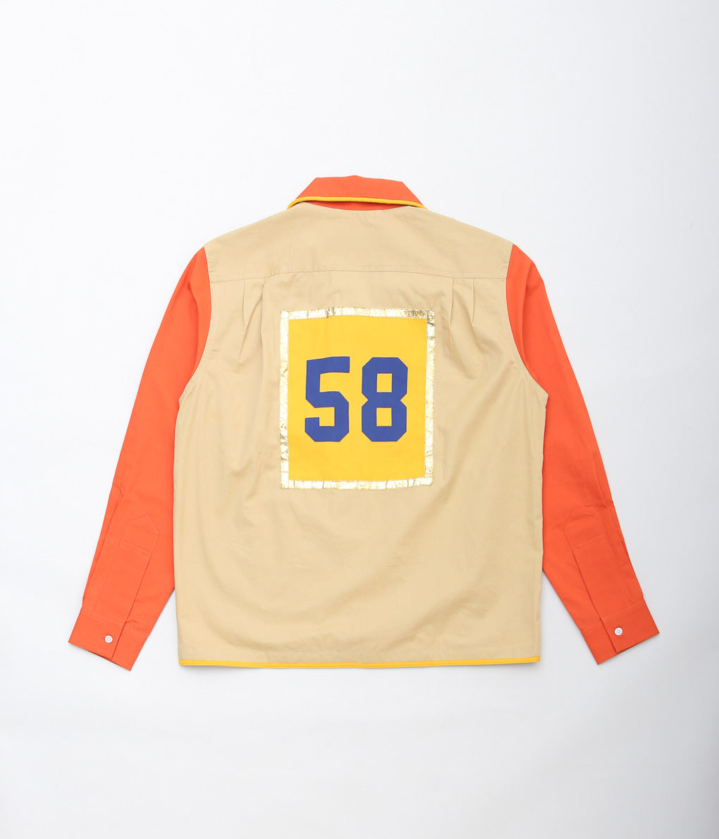 BODE ''FIFTY EIGHT SHIRT'' (ORANGE MULTI)