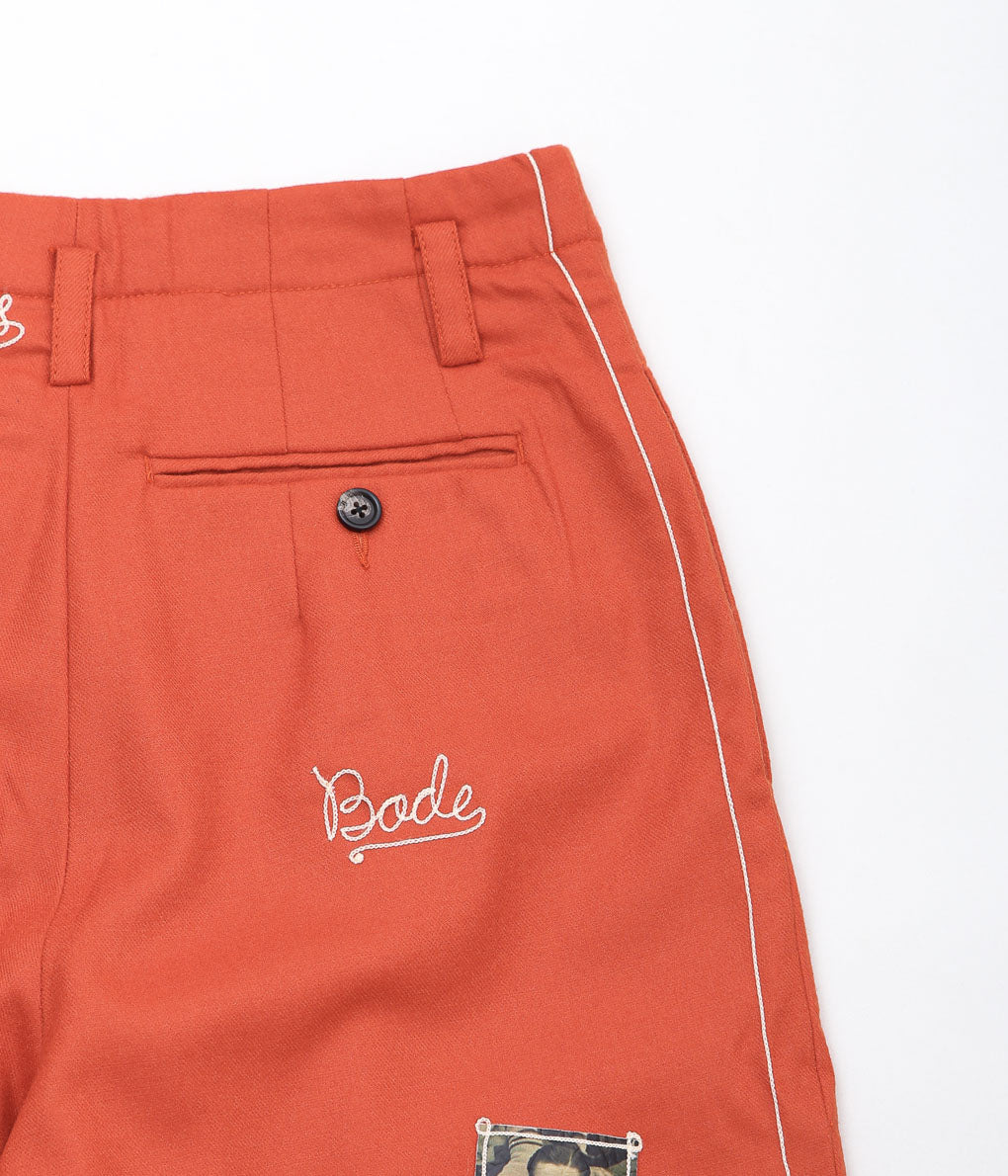 BODE ''ALUMNI TROUSER'' (RED MULTI)