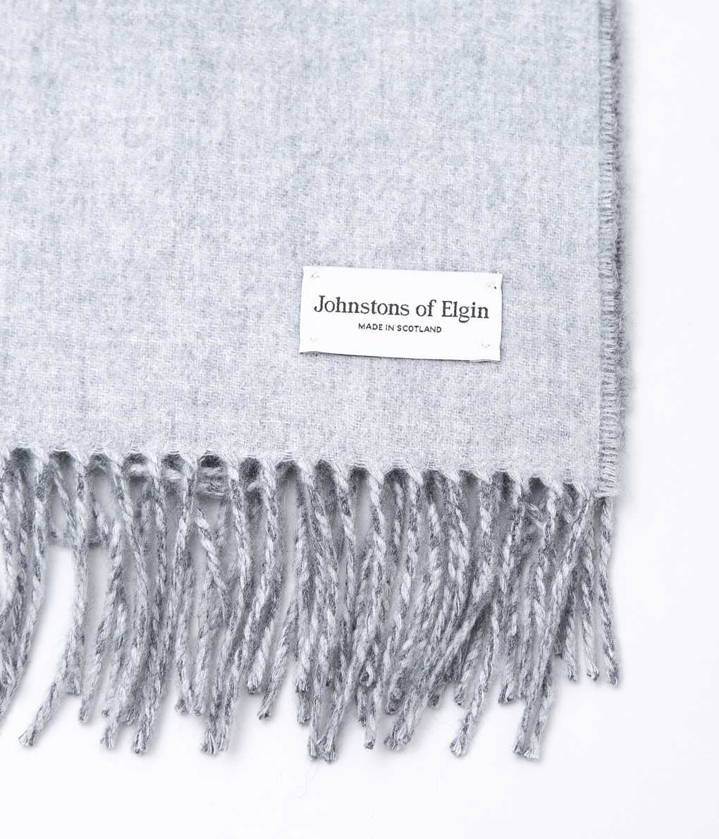 JOHNSTONS ''WOVEN CONTRAST STOLE REV'' (GREY)