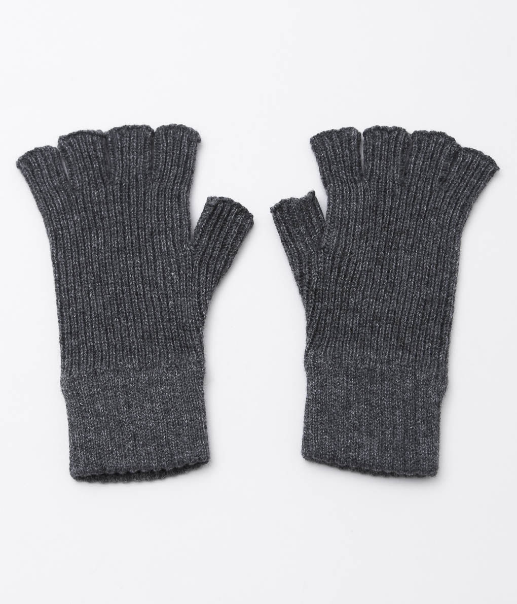 JOHNSTONS ''UNISEX KNITTED FINGERLESS GLOVES'' (MIDGREY)