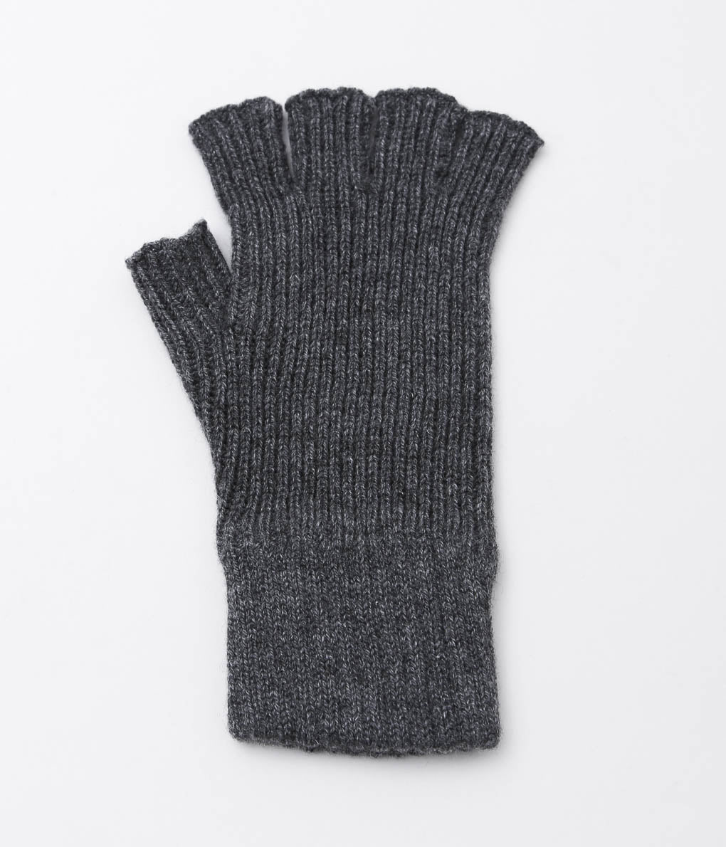 JOHNSTONS ''UNISEX KNITTED FINGERLESS GLOVES'' (MIDGREY)