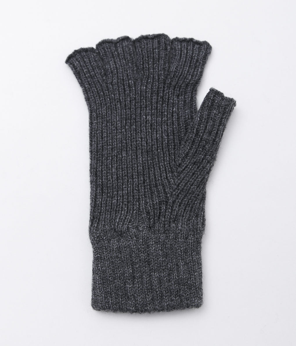 JOHNSTONS ''UNISEX KNITTED FINGERLESS GLOVES'' (MIDGREY)