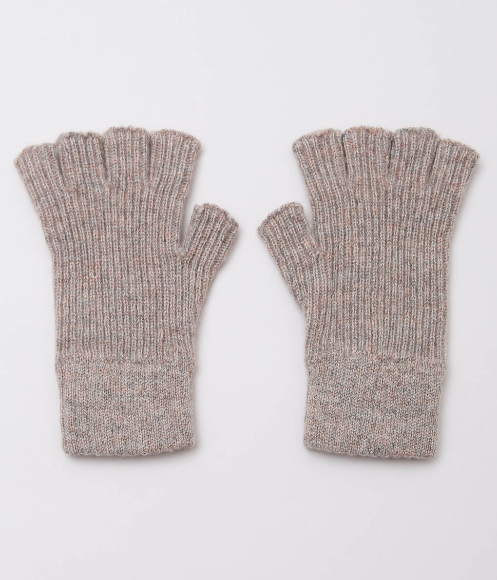 JOHNSTONS ''UNISEX KNITTED FINGERLESS GLOVES'' (ASH)