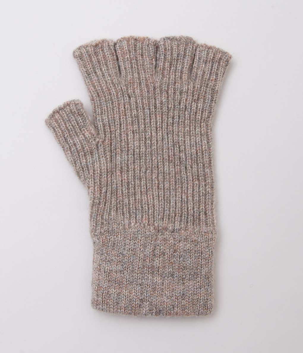 JOHNSTONS ''UNISEX KNITTED FINGERLESS GLOVES'' (ASH)