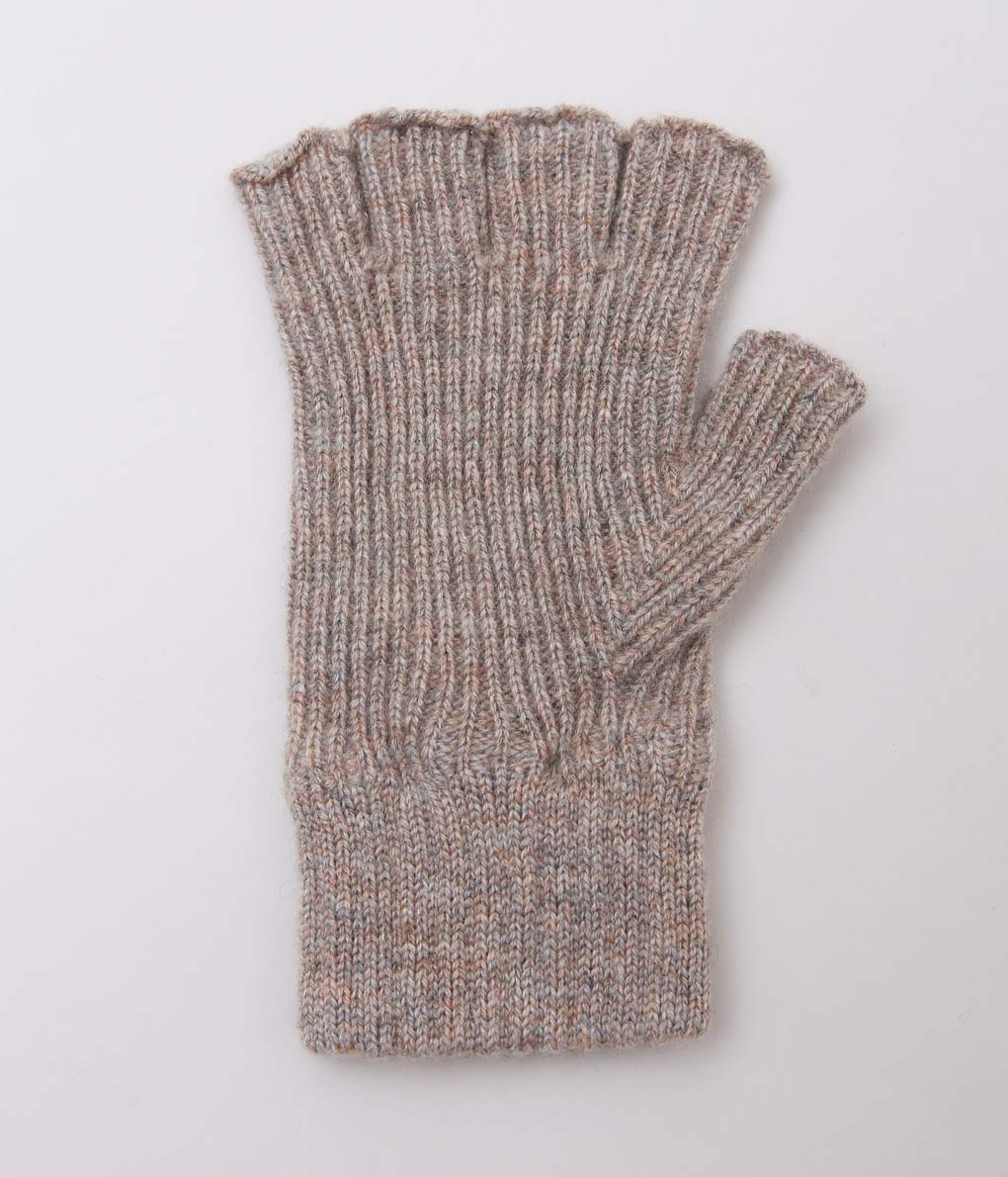 JOHNSTONS ''UNISEX KNITTED FINGERLESS GLOVES'' (ASH)