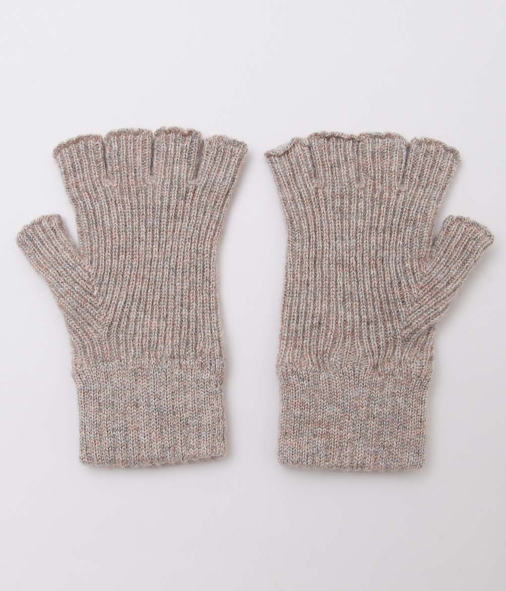 JOHNSTONS ''UNISEX KNITTED FINGERLESS GLOVES'' (ASH)