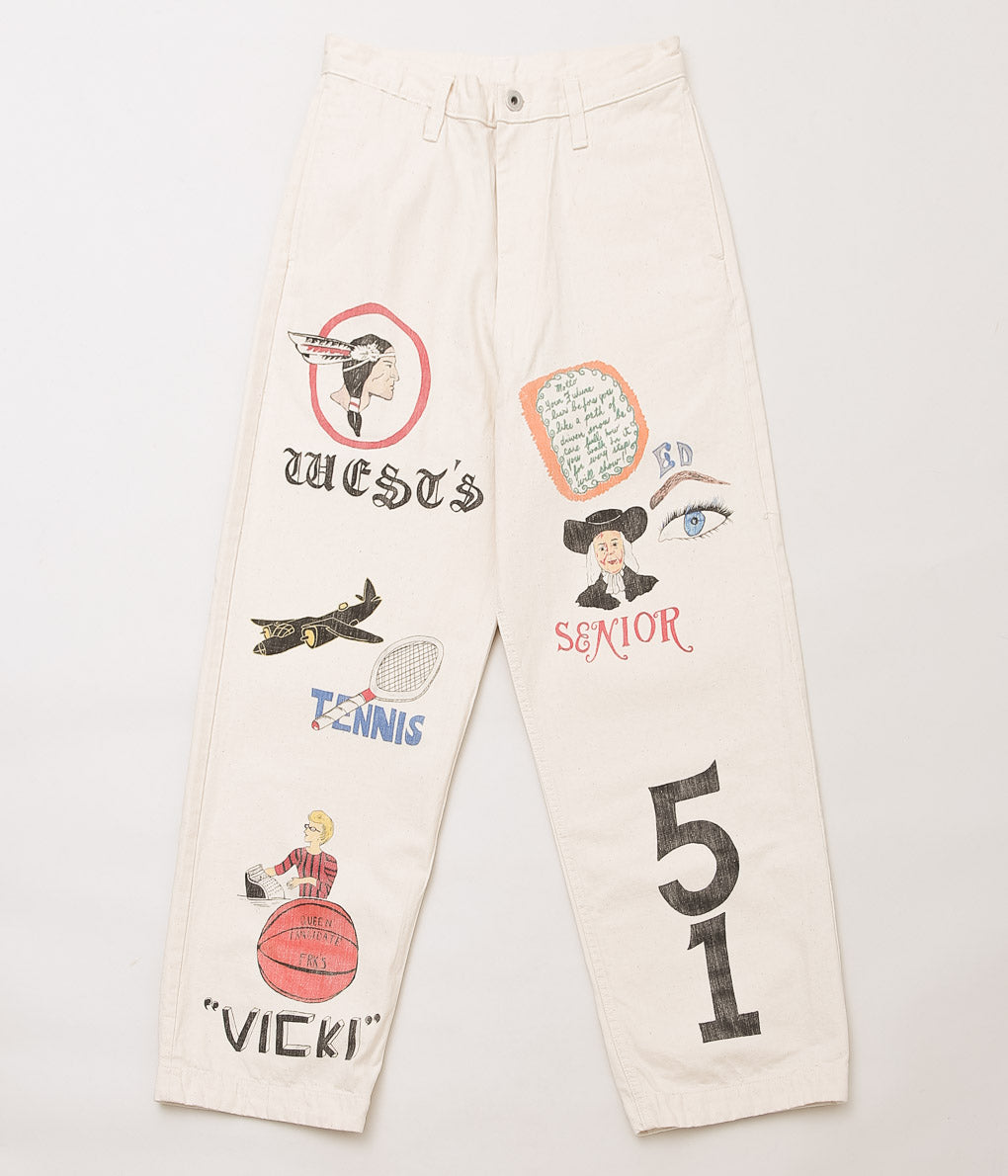 WESTOVERALLS "AYD × WOA MEMORIAL TROUSERS"(ECRU)