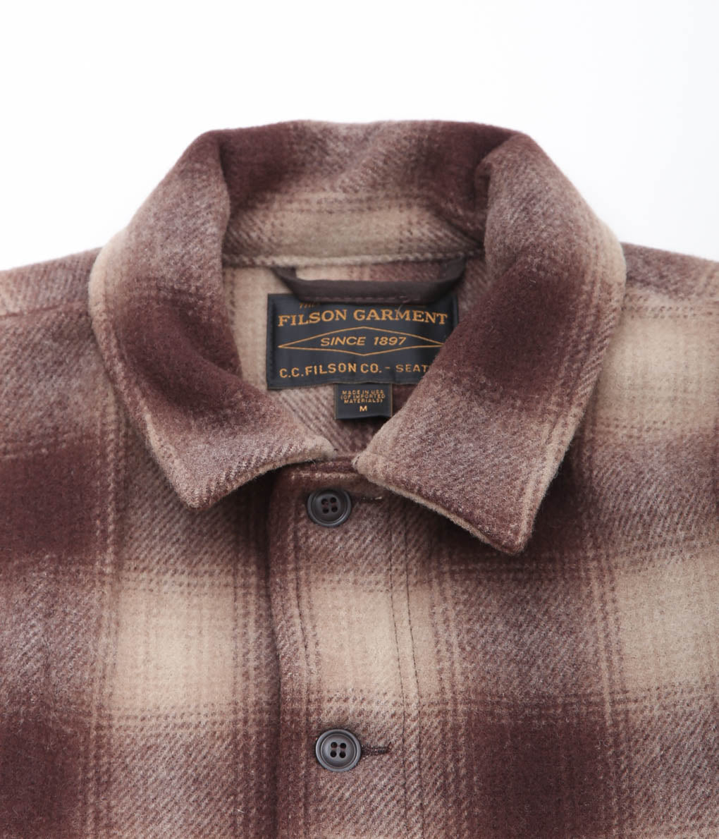 FILSON ''MACKINAW WOOL CRUISER'' (BROWN/TAN OMBRE)