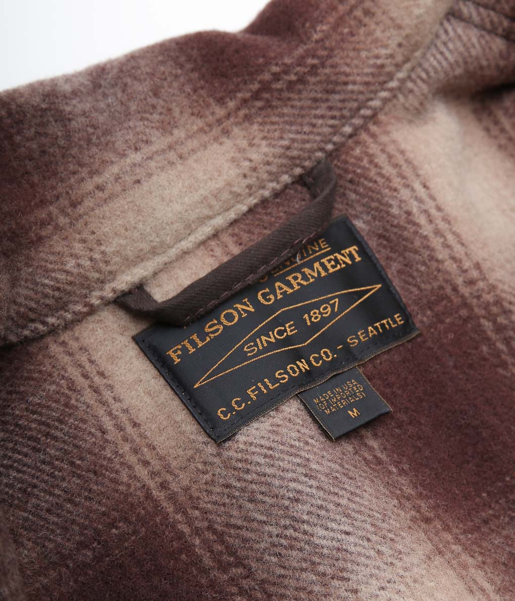 FILSON ''MACKINAW WOOL CRUISER'' (BROWN/TAN OMBRE)