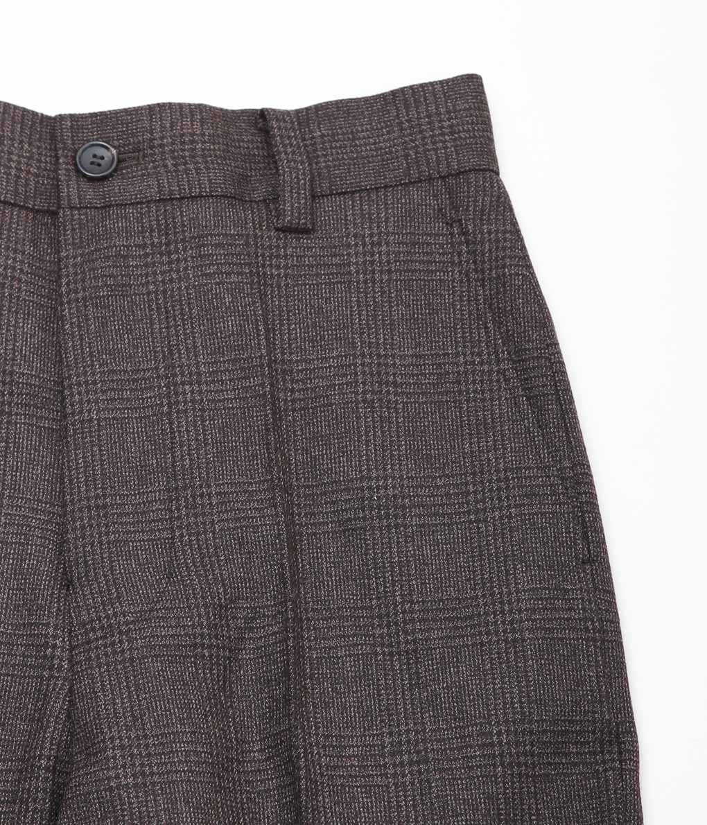 JONNLYNX ''2WAY STRETCH WOOL PANTS'' (CHECKED BROWN)