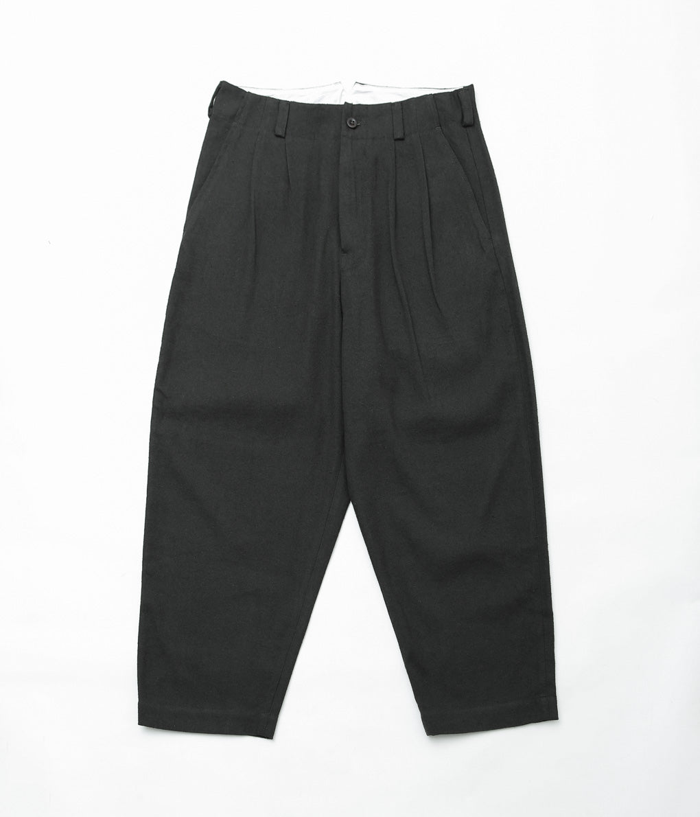 EVAN KINORI ''TWO PLEAT PANT'' (LODEN)