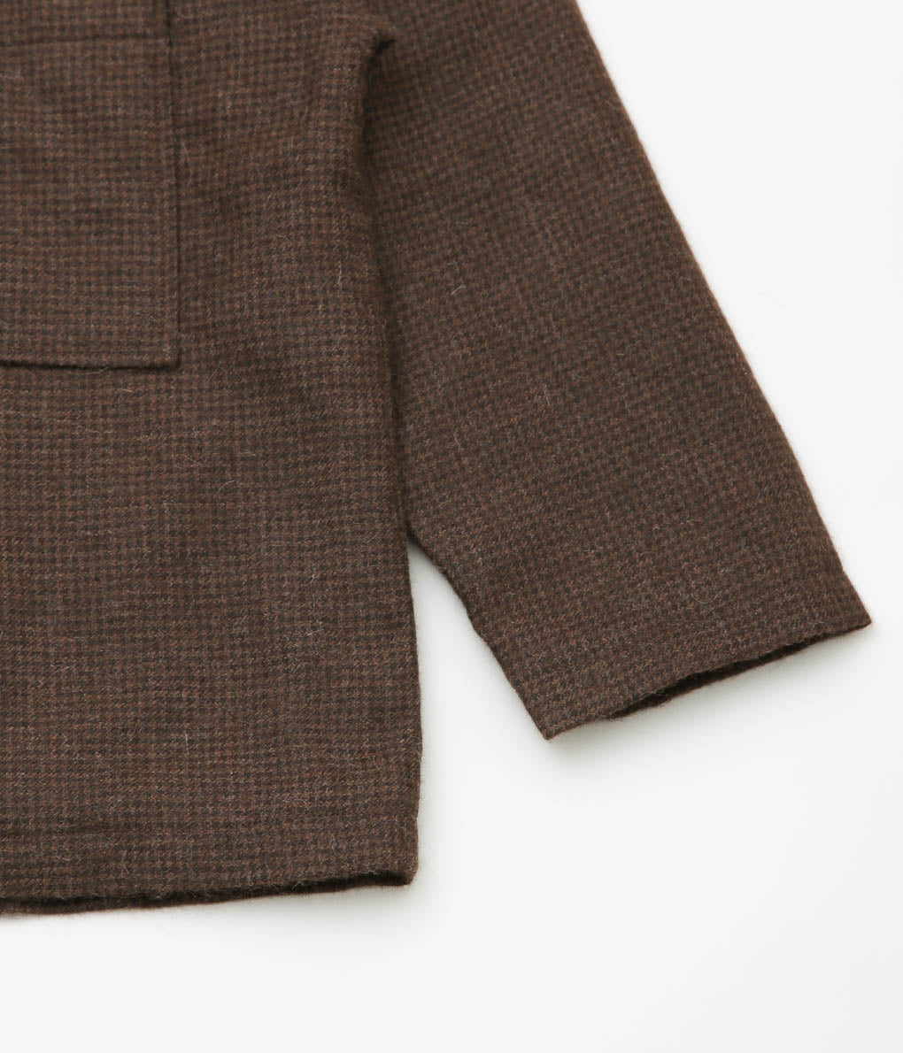 EVAN KINORI ''FIELD SHIRT TWO'' (UNDYED-BROWN)