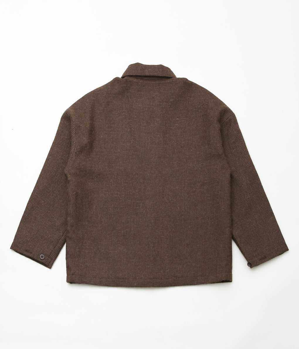 EVAN KINORI ''FIELD SHIRT TWO'' (UNDYED-BROWN)