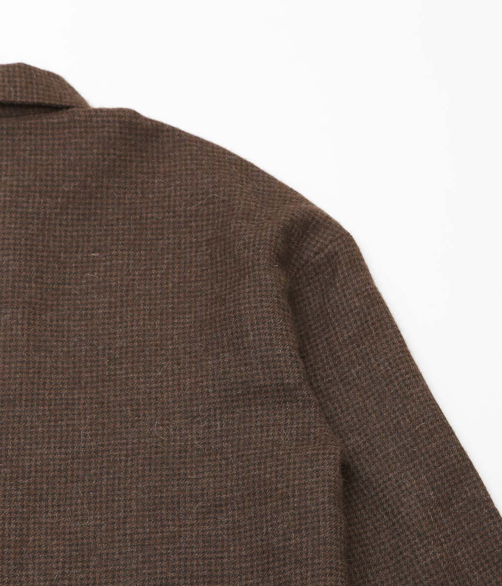 EVAN KINORI ''FIELD SHIRT TWO'' (UNDYED-BROWN)