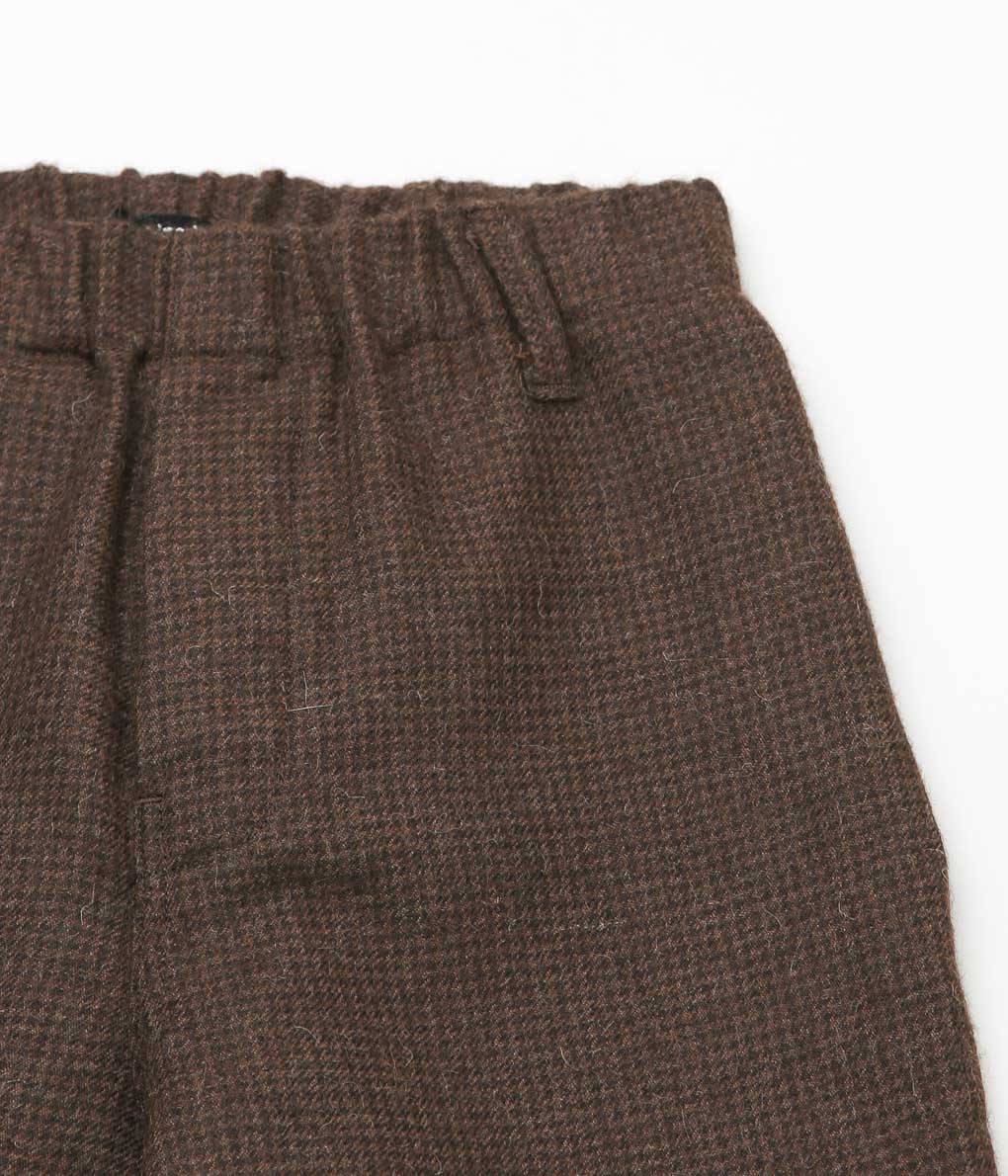 EVAN KINORI ''ELASTIC PANT'' (UNDYED-BROWN)