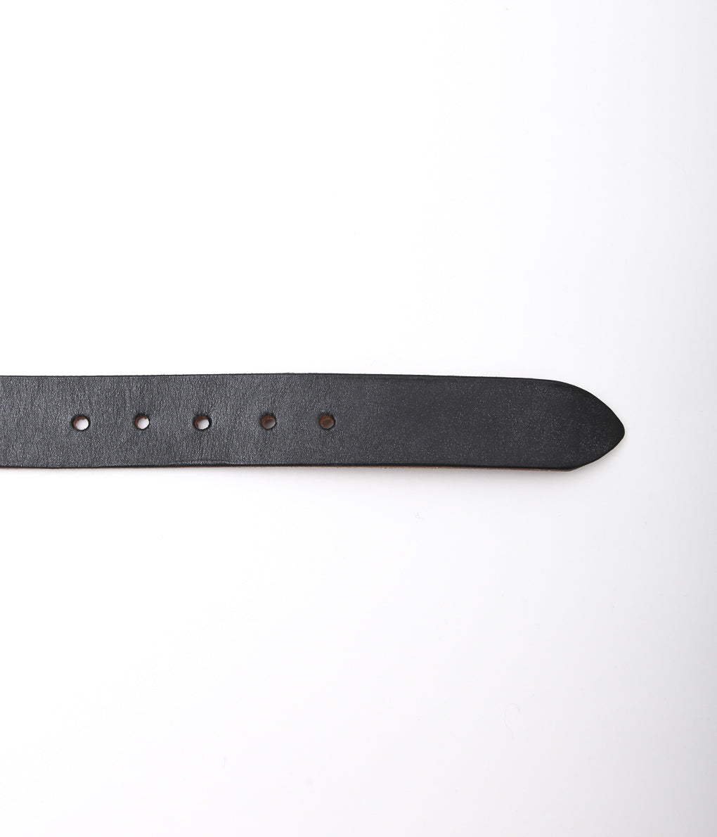 CHARLIE BORROW ``LEATHER BELT'' (BLACK)