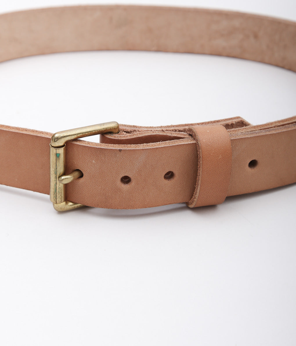 CHARLIE BORROW ''LEATHER BELT'' (NATURAL)