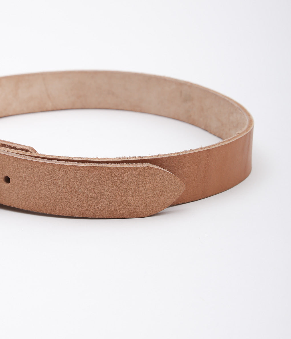 CHARLIE BORROW ''LEATHER BELT'' (NATURAL)