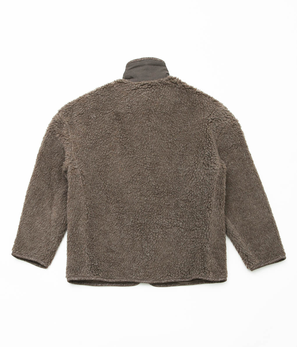 EVAN KINORI ''FLEECE JACKET'' (UNDYED-BROWN)