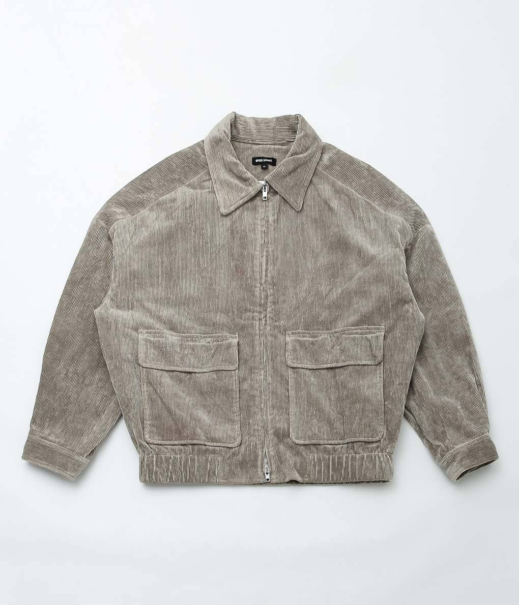 EVAN KINORI''ZIP JACKET TWO''(GALLNUT/IRON)