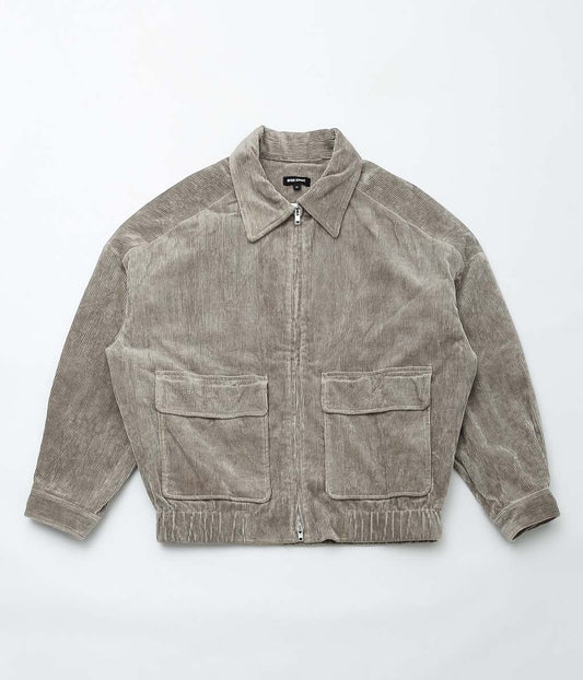 EVAN KINORI''ZIP JACKET TWO''(GALLNUT/IRON)