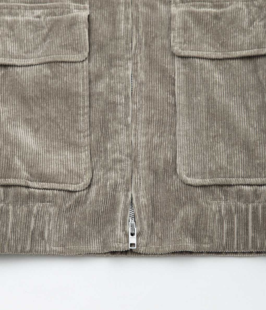 EVAN KINORI''ZIP JACKET TWO''(GALLNUT/IRON)