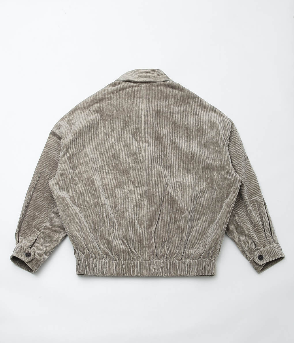 EVAN KINORI''ZIP JACKET TWO''(GALLNUT/IRON)