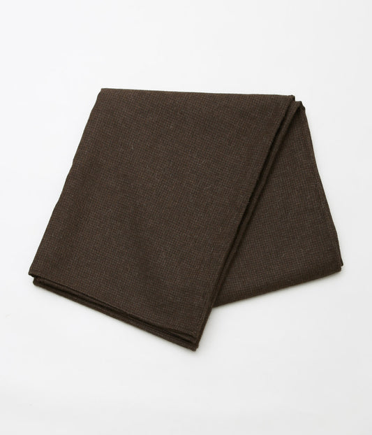 EVAN KINORI ''WOVEN SCARF'' (UNDYED-BROWN)