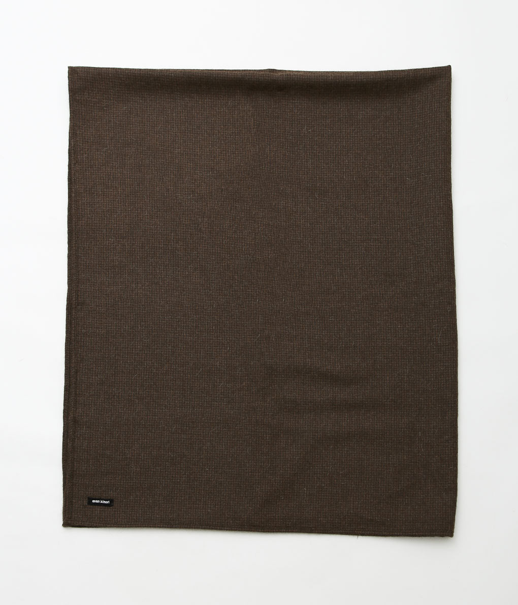 EVAN KINORI ''WOVEN SCARF'' (UNDYED-BROWN)